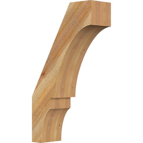 Ekena Millwork 6"W x 16"D x 28"H Balboa Rough Sawn Knee Brace, Western Red Cedar BRC06X16X28BOA00RWR - main